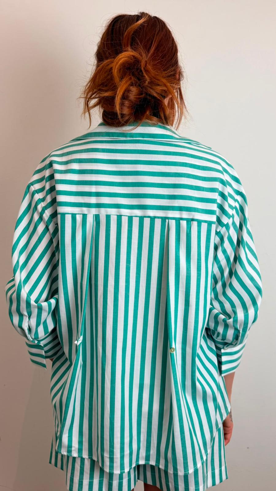 Camicia A Righe Maniche Trequarti - Vicolo cod. TAB2989 main:sha1=d0409aec53aff2034bafbcc4881223505cb5dc62