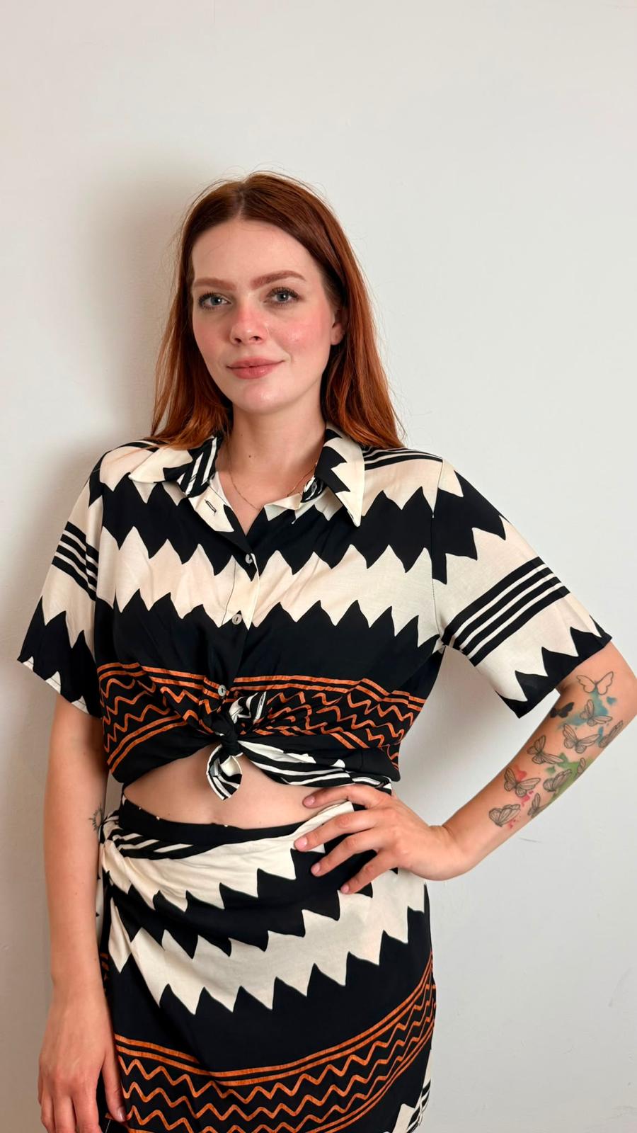 Camicia Crop Fantasia - Vicolo cod. TAB3016 main:sha1=ae723d7c59ea5914848838949c5292ac624a55cc