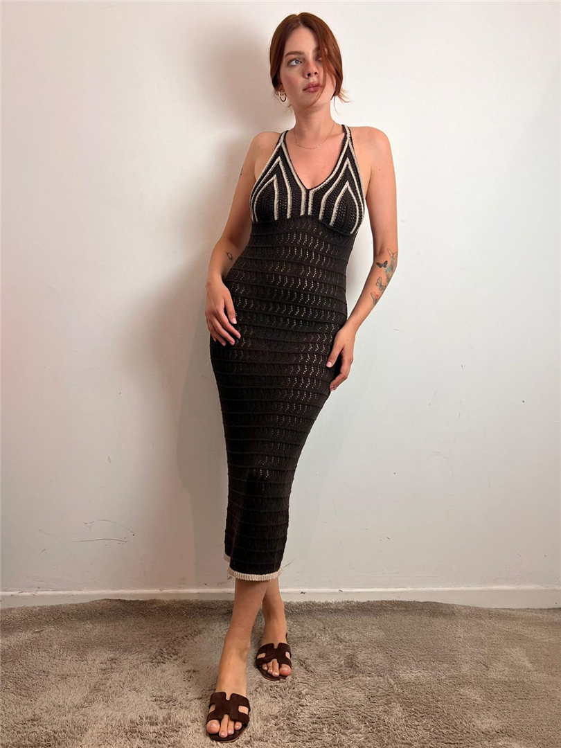 Abito Midi Crochet Scollo A V - Please cod. A8510P9124 main:sha1=38aceb7b305582f3f6231d5747957e74dca21ca9