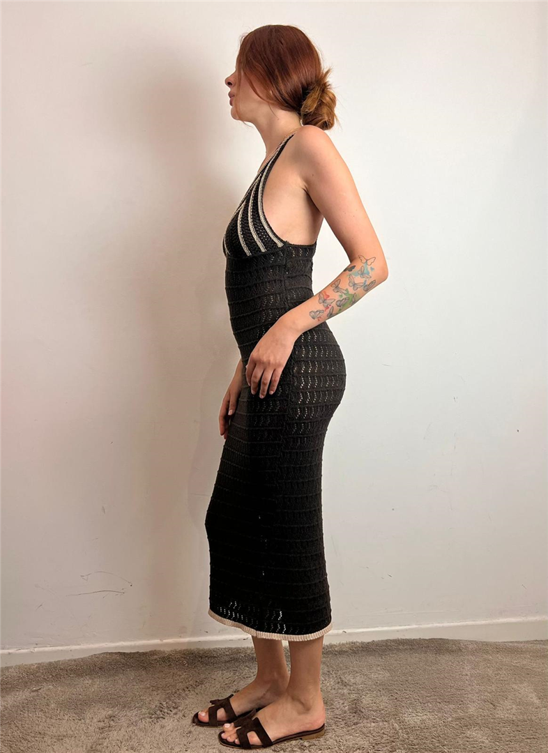 Abito Midi Crochet Scollo A V - Please cod. A8510P9124 main:sha1=838a8e2d1fcf696b5472c5d5bc8b9e477e6241c8