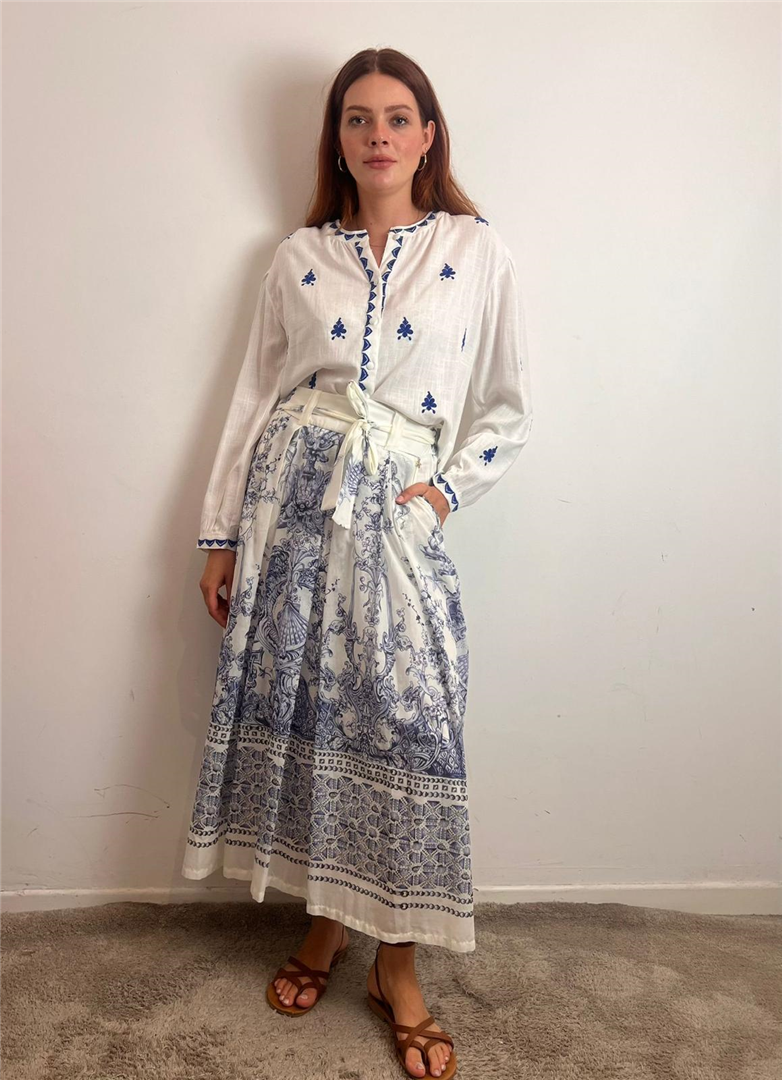 Camicia Collo Alla Coreana E Ricami - Souvenir cod. D39V1798 main:sha1=70213cb5b5f23fb1a17ca54becb20823740ab9c1