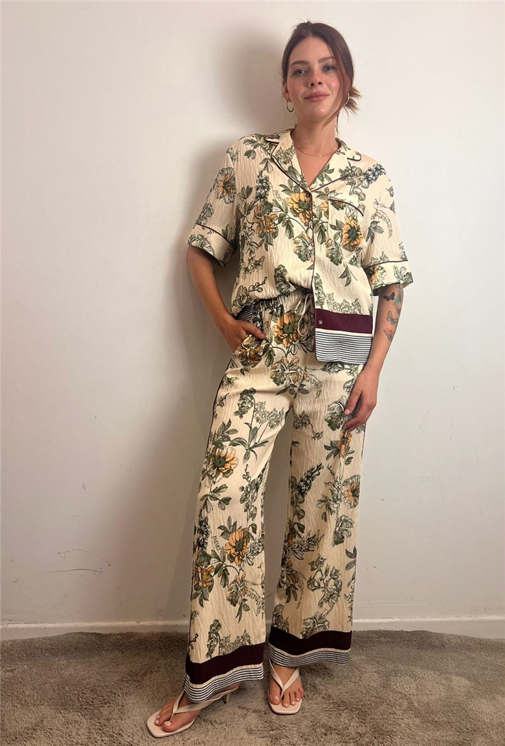 Pantalone Palazzo Con Coulisse Fantasia Floreale - Please cod. P3UZEMM000 main:sha1=76c8f85c781dc46cc8f374b16fd6d63b9b604694