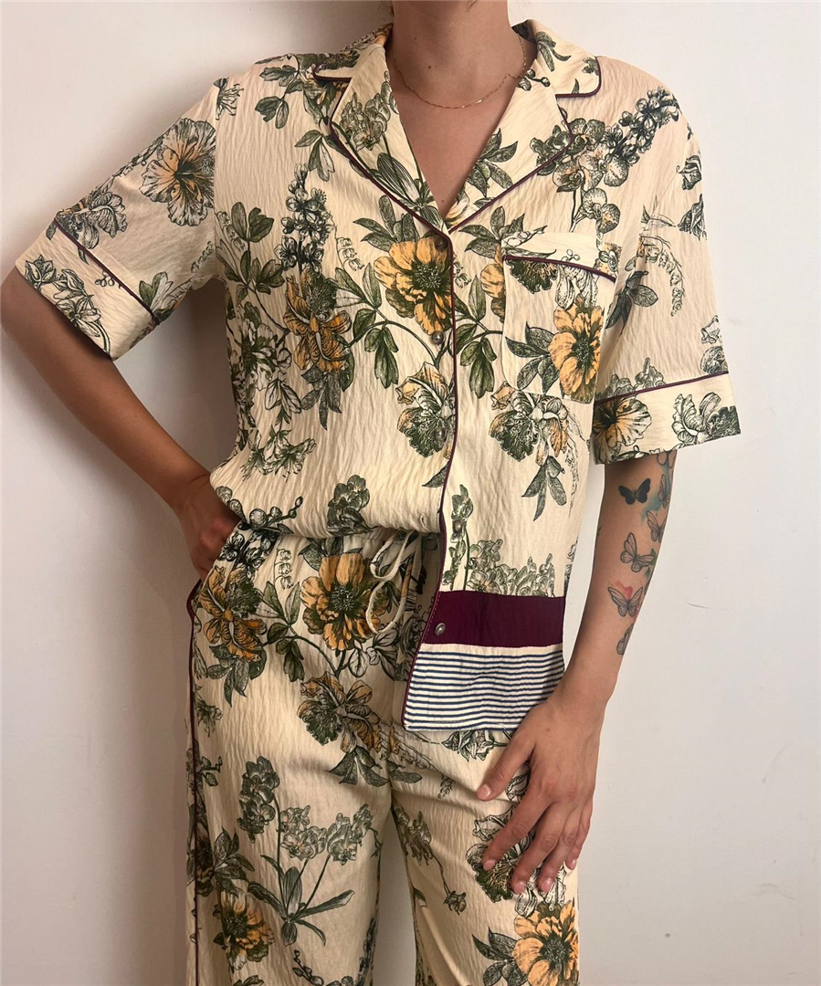 Camicia Con Tasca Frontale Fantasia Floreale - Please cod. C10XEMM000 main:sha1=d1d25eec2638830565030362c07166744bdaca8e