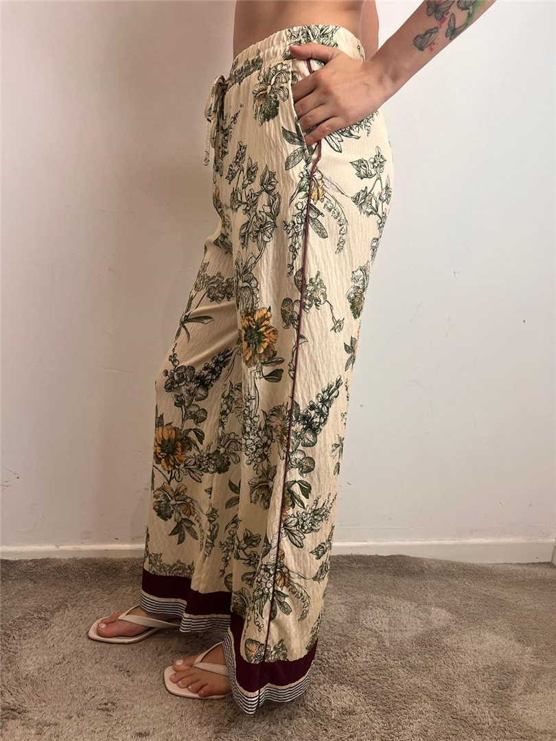 Pantalone Palazzo Con Coulisse Fantasia Floreale - Please cod. P3UZEMM000 main:sha1=59bfe5360fc41cc9ef351f4e25e38dc93cbcf389