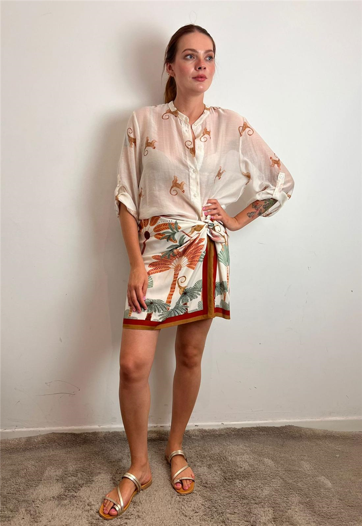 Camicia Collo Alla Coreana Scimmiette - Haveone cod. CVS_Q493 main:sha1=137f59195d1666bd89b5184858e69d879c72a8f1