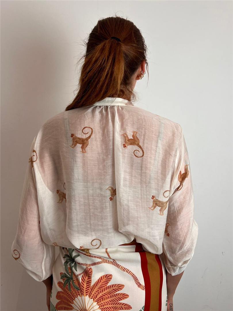 Camicia Collo Alla Coreana Scimmiette - Haveone cod. CVS_Q493 main:sha1=3e4f22e075669ccd5400d72bde0bc21e8b222a7f