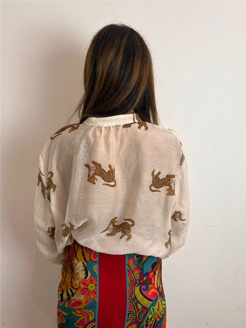 Camicia Collo Alla Coreana Stampa Tigri - Haveone cod. CVS_Q491 main:sha1=6abda0d1244a2f0cbc9e5a630d5d2c96d7d76dbf