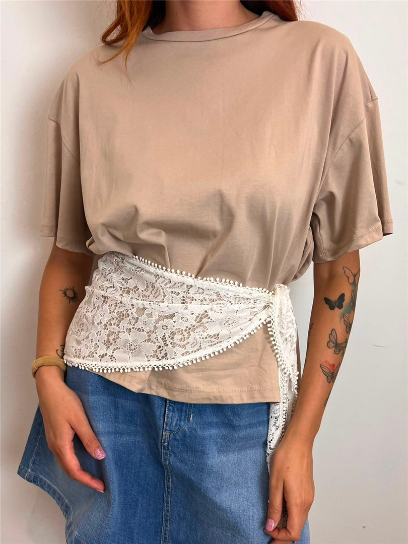 Tshirt Con Triangolo In Ptzzo - Philia Loft cod. D02N0424 main:sha1=aa525dfcf9fce451cdeca2a1ec40fb8a3277fd93