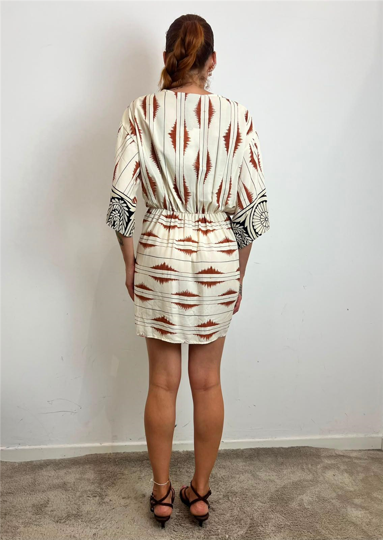 Abito Kimono Incrociato Con Mini Gala Increspata - Haveone cod. AMA_Q262 main:sha1=84686ebcea663735a1010576b81cd71d4100313d