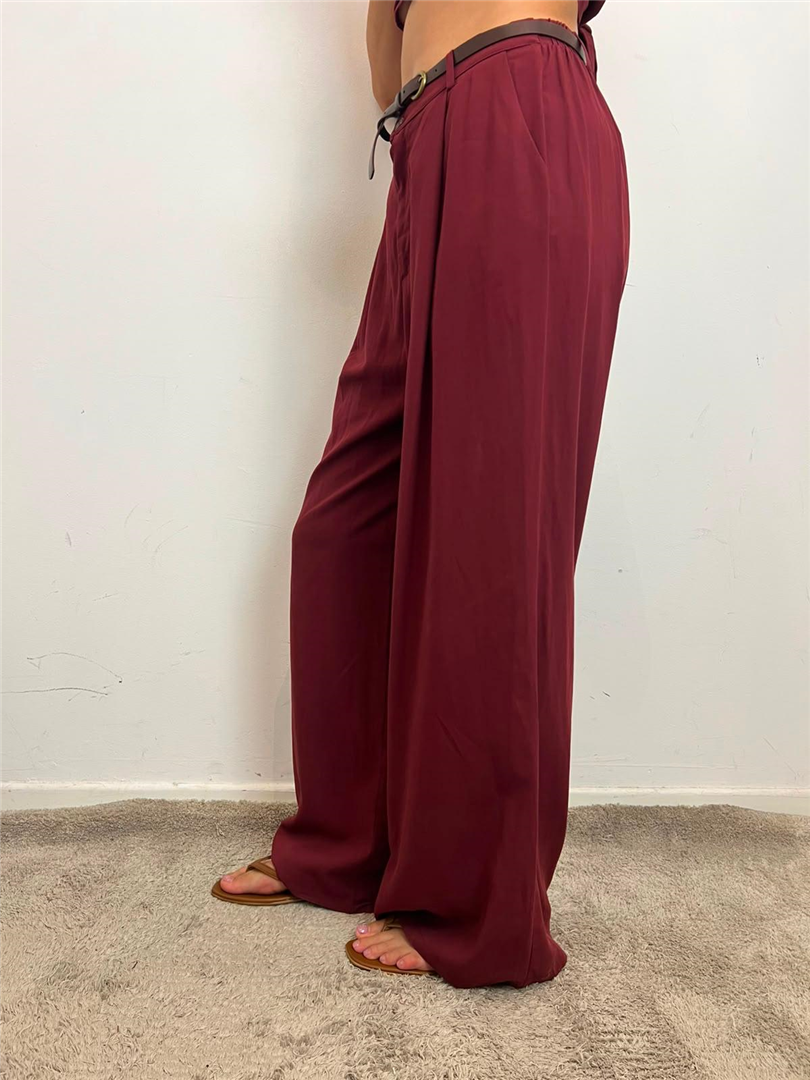 Pantalone Palazzo Con Pinces Elastico In Vita - Haveone cod. PIA_Q551 main:sha1=dff5ad59bc04b2777132baec175fea397f4f9f19