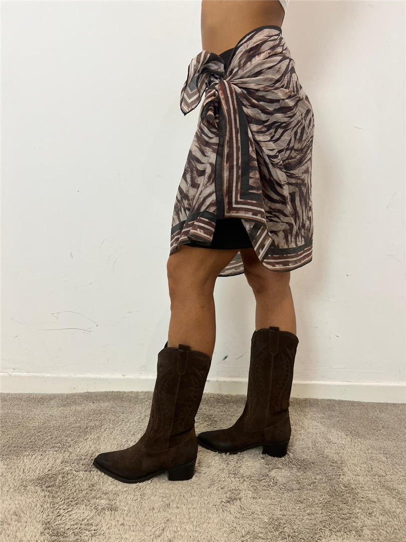 Gonna Foulard Layered Animal Print - Vicolo cod. TAC0837 main:sha1=be743d814d10cccc94742f100b297bafd91c395f