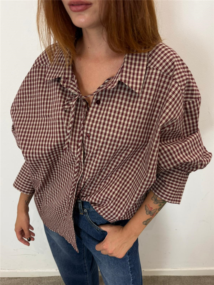 Camicia Over Check Con Bralette - Vicolo cod. TAC0353 main:sha1=7008b9911d3efe9fcfa67d5e4833347092c6d87c