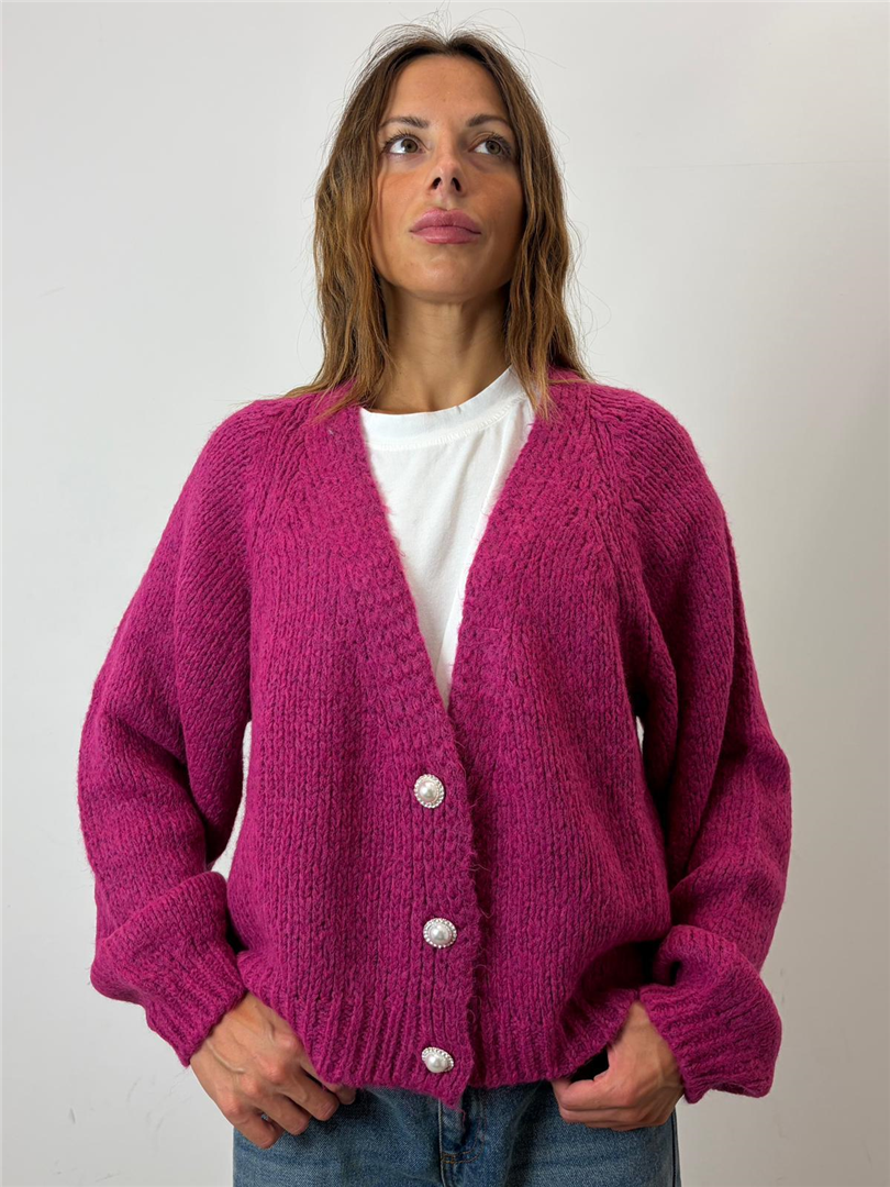 Cardigan Corta Sciallata 3 Bottoni Gioiello - Haveone cod. JIT_R027 main:sha1=efbc3e085c0d44f1ad7bc8c3ffb14b6838d8d251