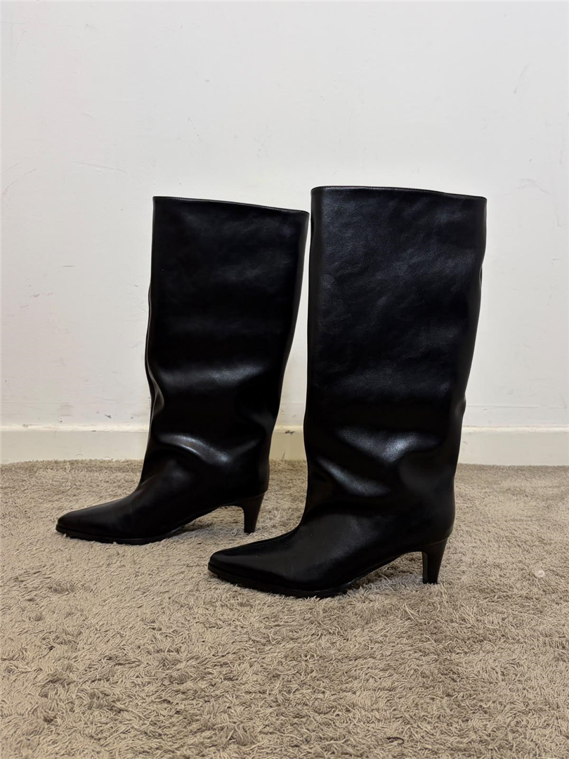 Stivale Alto Gambale Ampio Tacco Stiletto Cm 6 - Gold&gold cod. GY506 main:sha1=1001d5dcd524507b5def83bd2d93891f816b9de5