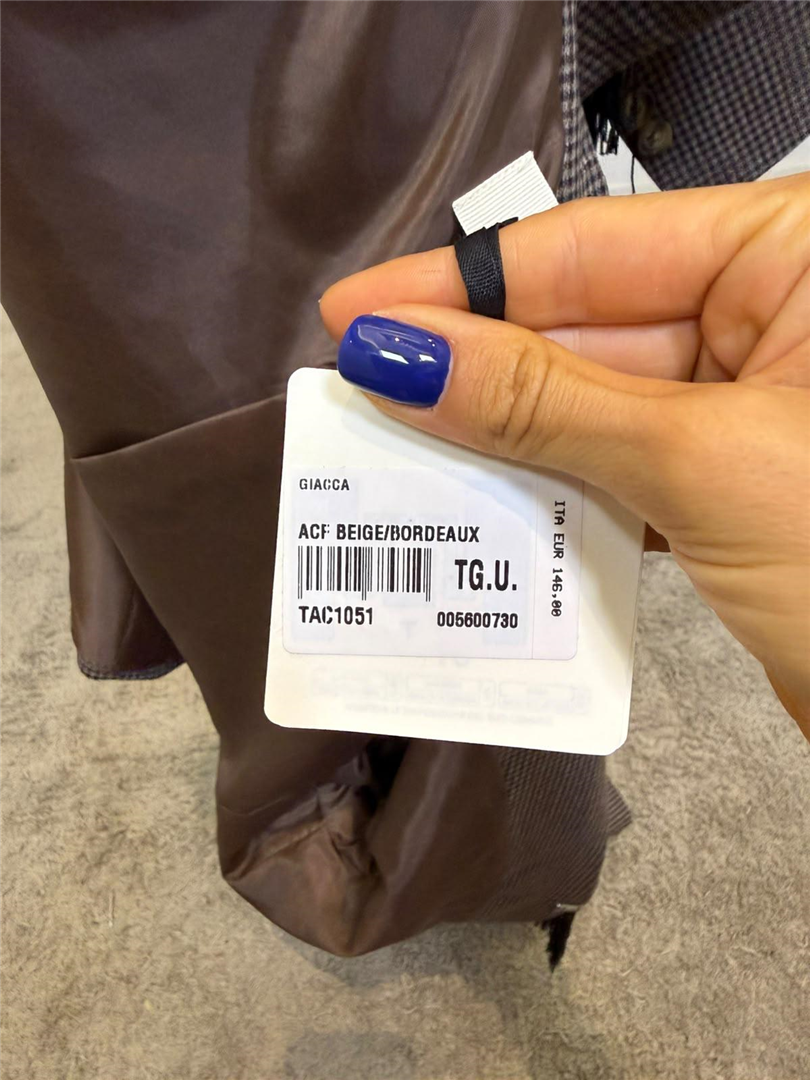 Blazer Over Check Con Dettaglio Frange - Sportive cod. TAC1051 main:sha1=a820ff66ef29283f5341de99a43946b70f2bc3db