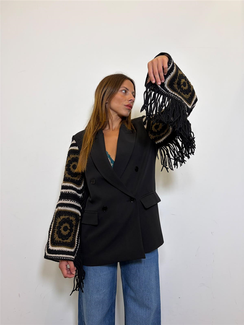 Blazer Doppiopetto Ricami Sulle Maniche - Sportive cod. TAC0446 main:sha1=2e7979038408bace08c8b9db1511776d924644fd
