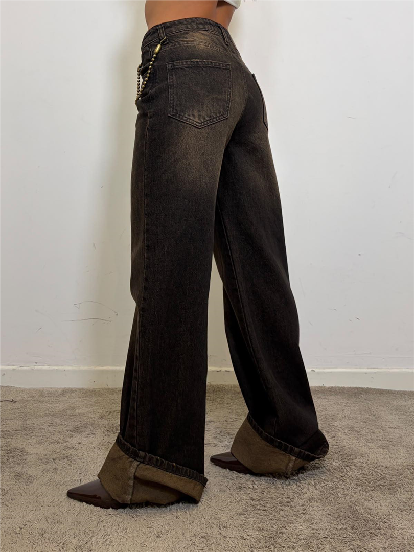 Jeans Dritto Con Risvolto Alto - Souvenir cod. S40M0154 main:sha1=950debcac5e371e4f0159027cc17e039a703a77b