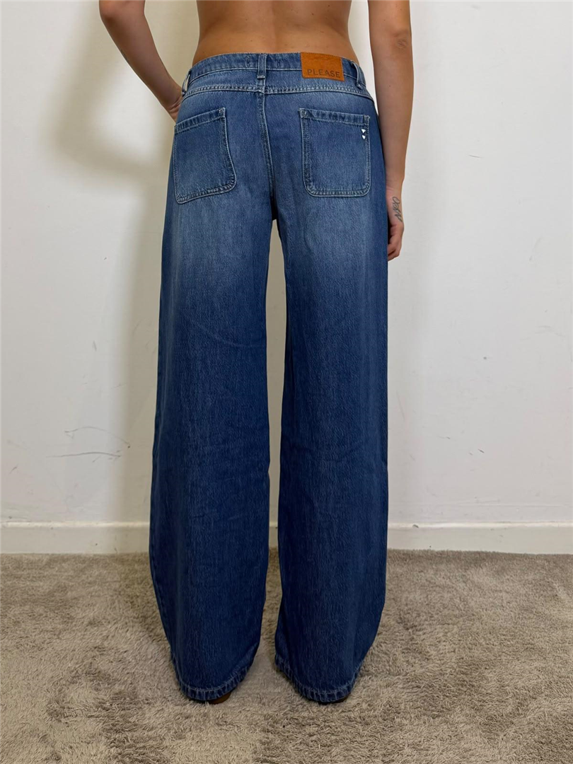 Jeans Gamba Ampia Lavaggio Sfumato - Please cod. P3PSCQZCDW main:sha1=20224a5d7c6a8b4bbedcfa694640b029a2740743