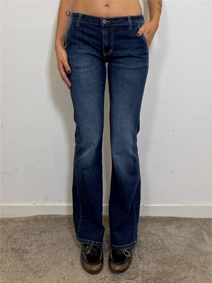 Jeans Flare Fit Fondo Svasato Tasche Chjno - Please cod. P3RCDLYW9I main:sha1=458aa8db91329d936fe2e5e89501c0c3aed60ed8