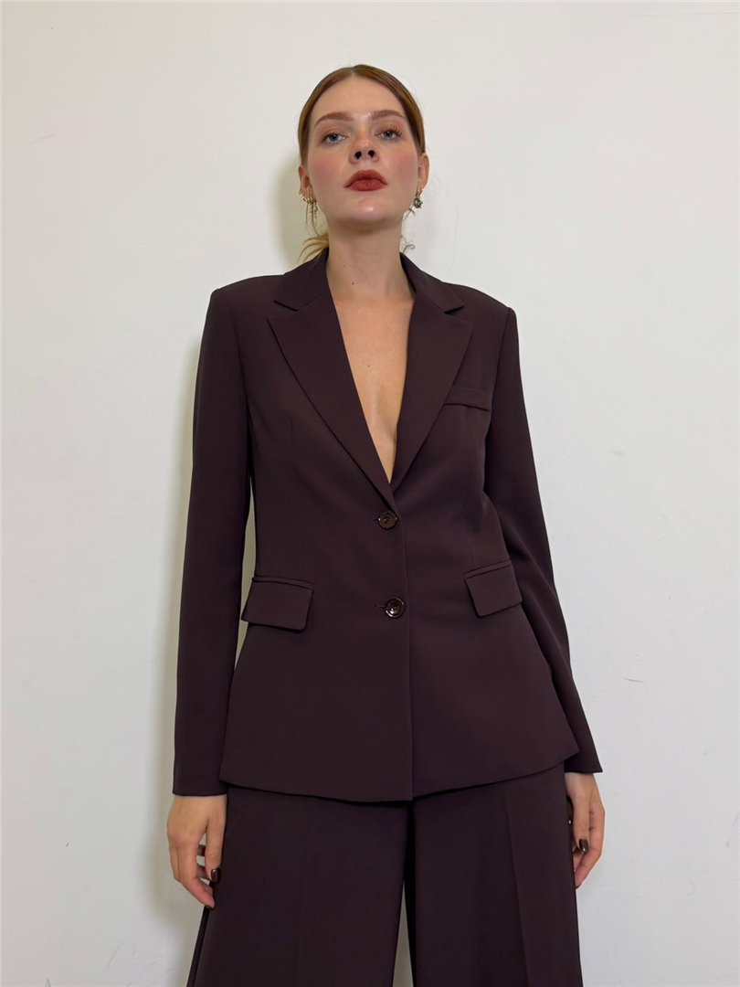 Blazer Monopetto Regular Fit Con Spacchi Laterali - Imperial cod. JAO6MHX main:sha1=743ce5ebac1334c8b2cf351a7dbc4510f4c3d2c5