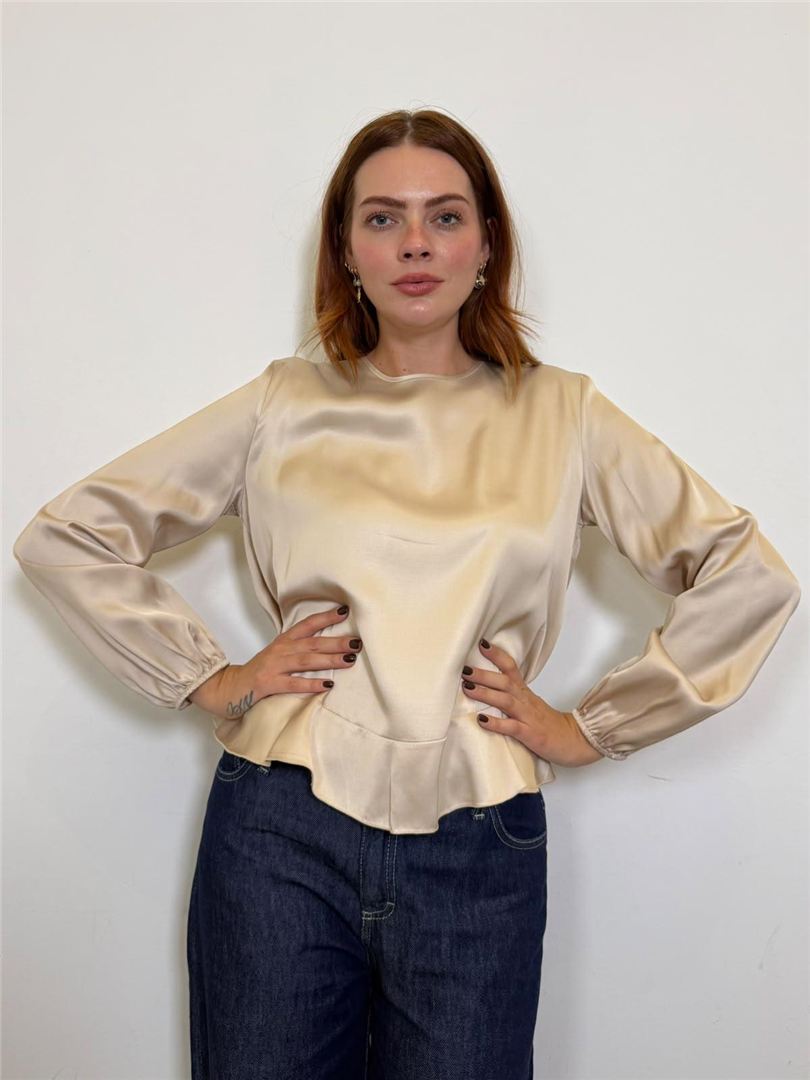 Blusa Con Polsini Elasticizzati Con Balza - Please cod. C1KIDAN000 main:sha1=4aa018aee3595a768119e6b8dabfa37e9a0135d5