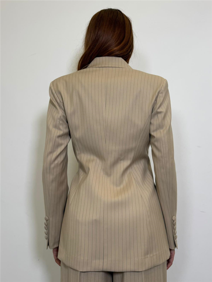 Janet Blazer Blazer Gessato Con Fiocco Laterale - Silence Limited cod. GI569R main:sha1=5b4cdf909587ef1cab5f94b52d2b0c6c6f834b50