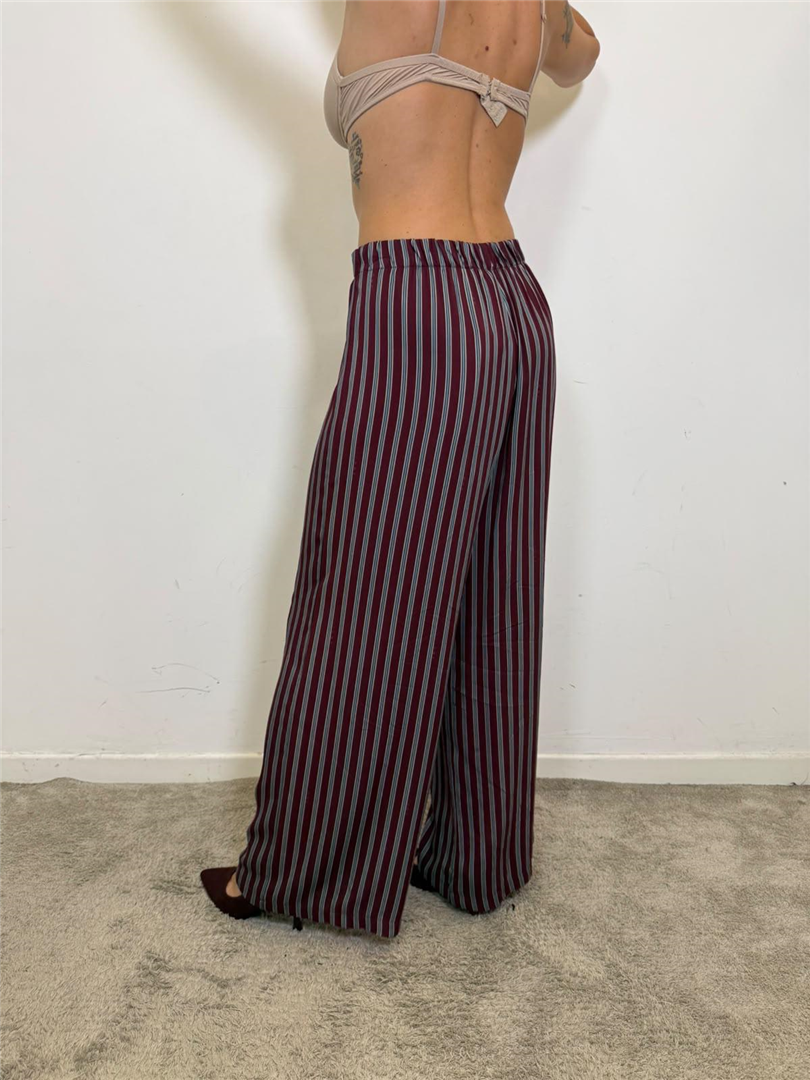 Pantalone Palazzo A Righe Con Elastico In Vita - Haveone cod. PVS_R237 main:sha1=8a0cc298e9196db96f0bd277ae29aa42512441e4