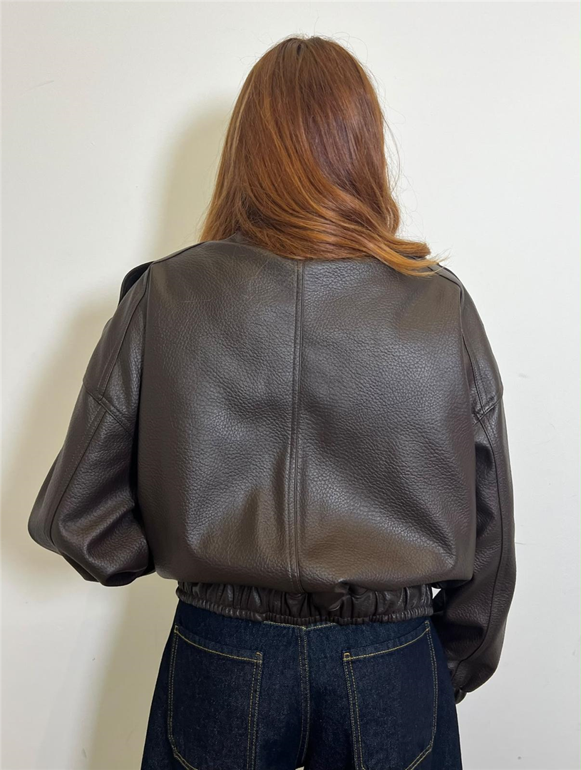 Bomber Con Zip Ed Elastico Sul Retro - Philia Loft cod. P03P0130 main:sha1=482158cfcca9733bc79fd0bde5e5de1a38868b42