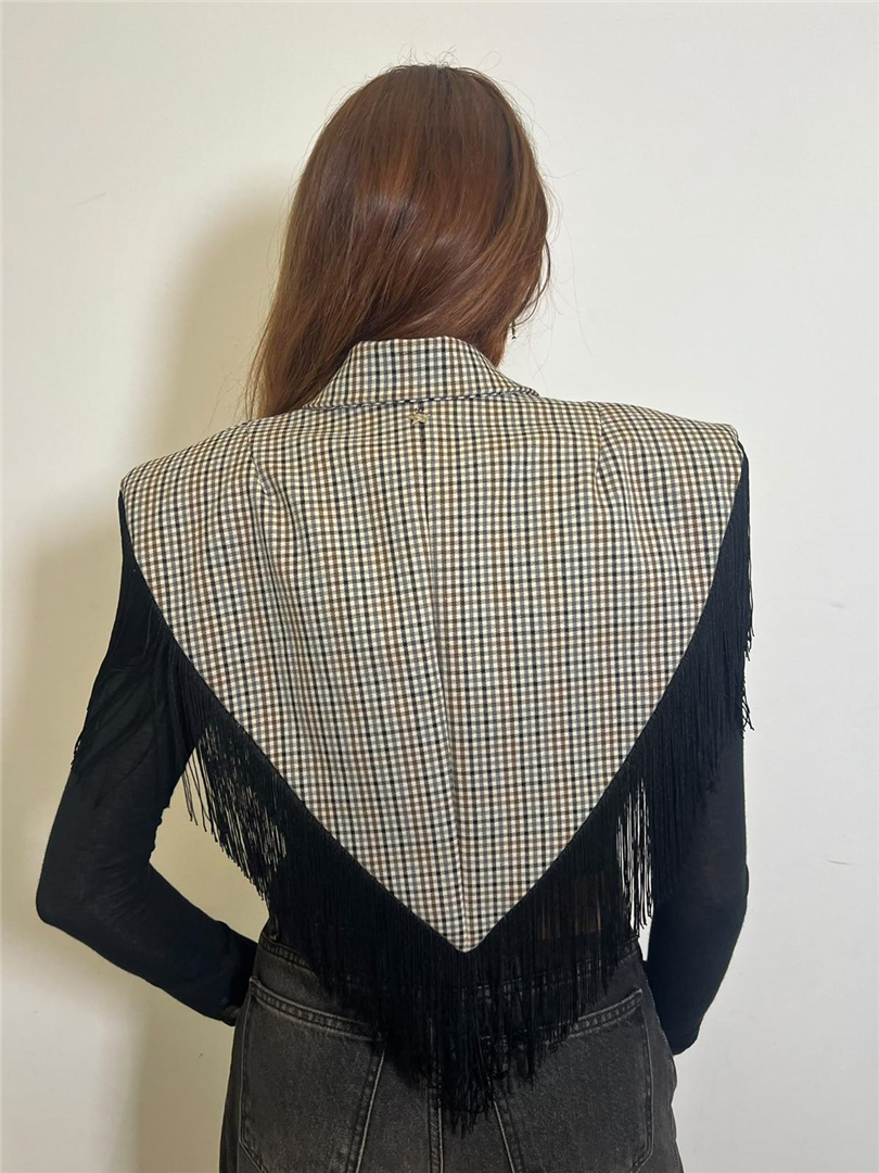 Mantella Check Con Frange - Souvenir cod. S40M0980 main:sha1=7ca7f9e60c7e381f53fc20fd6acf76f6c7d77806