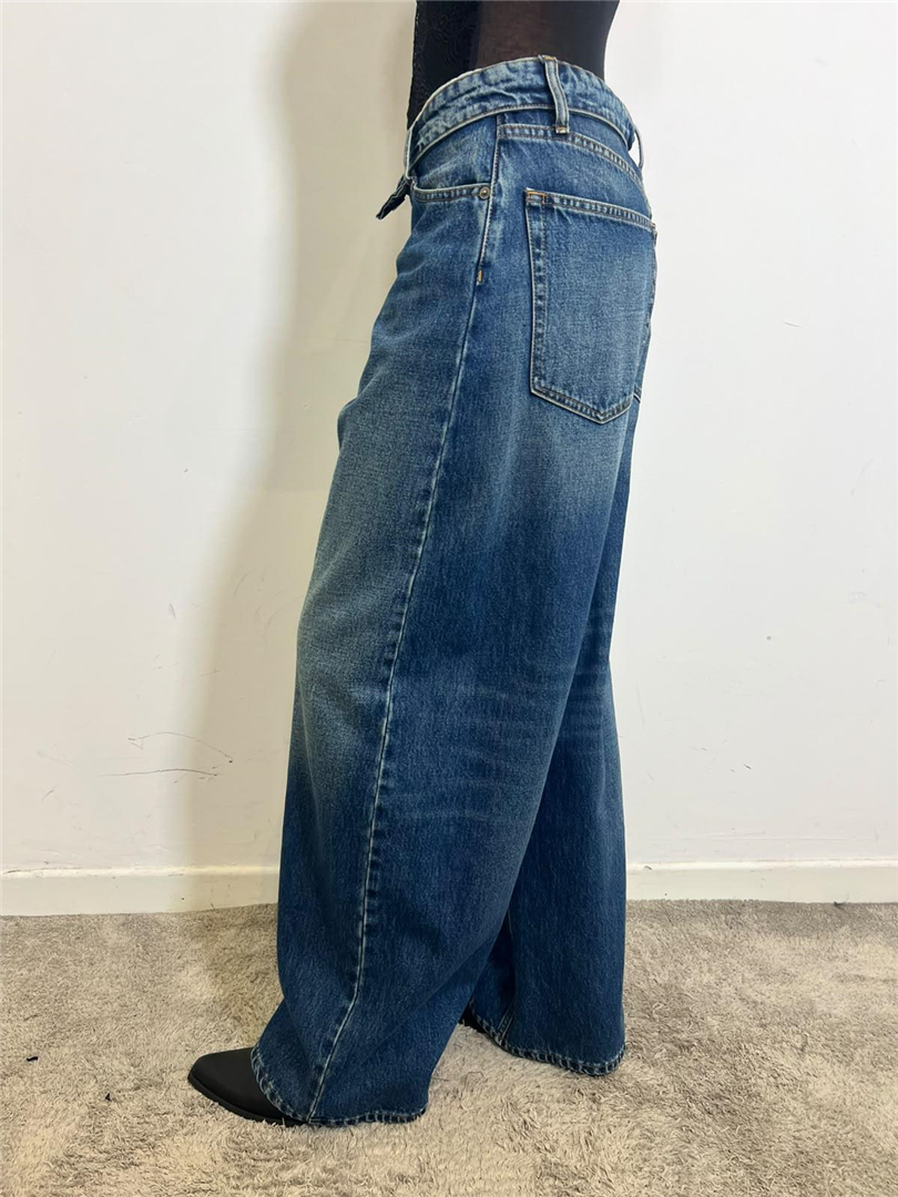 Jeans Vita Alta Con Risvolto Su Fascia Superiore - Souvenir cod. M40G0012 main:sha1=513a8d0dd750ec62f7a1ad8b39377bca001014df