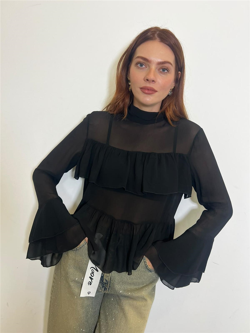 Blusa Con Balze - Philia Loft cod. W03G0008 main:sha1=0e6916dda3a7f12134a940598ba54875bf844d08