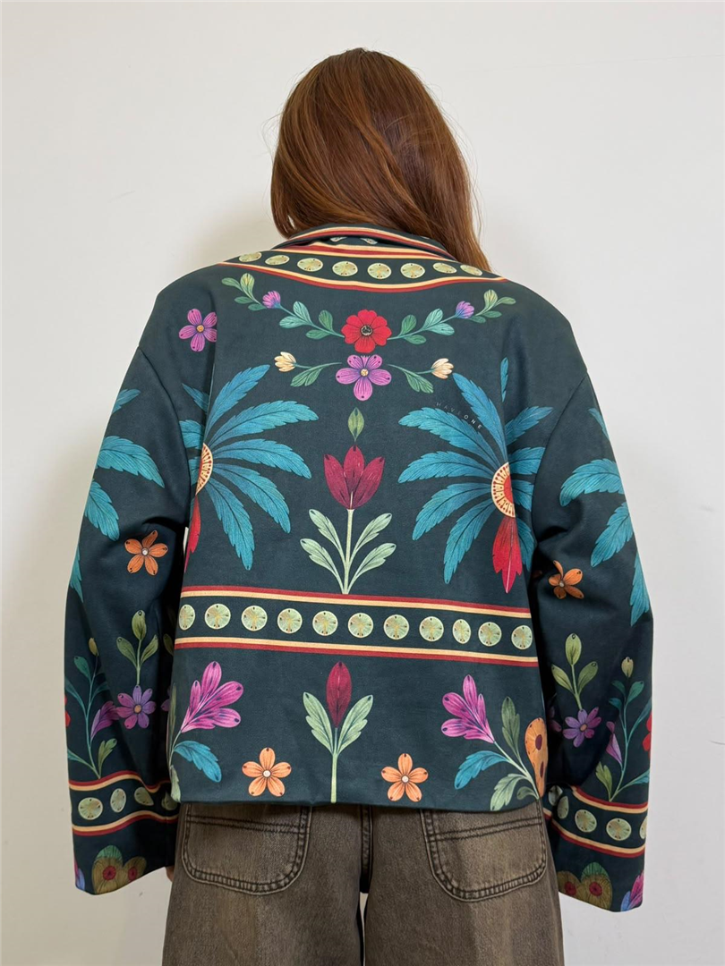 Bomber Stampa Palma Fiori - Haveone cod. KVS_R107 main:sha1=d2cc40658b96cd357301adbdf55c1a0a94392a82