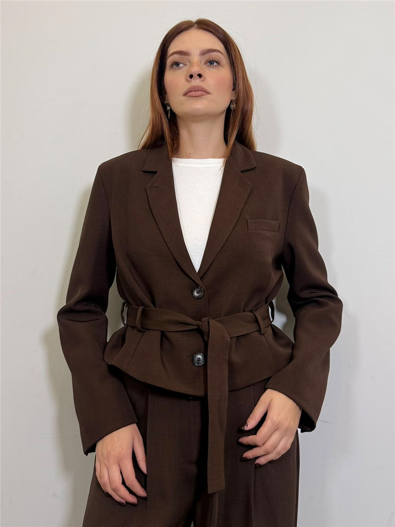 Blazer Crop Con Cintura - Vicolo cod. TAC1435 main:sha1=3cdcec472d7cb9e451dca334c9336f32ec618350