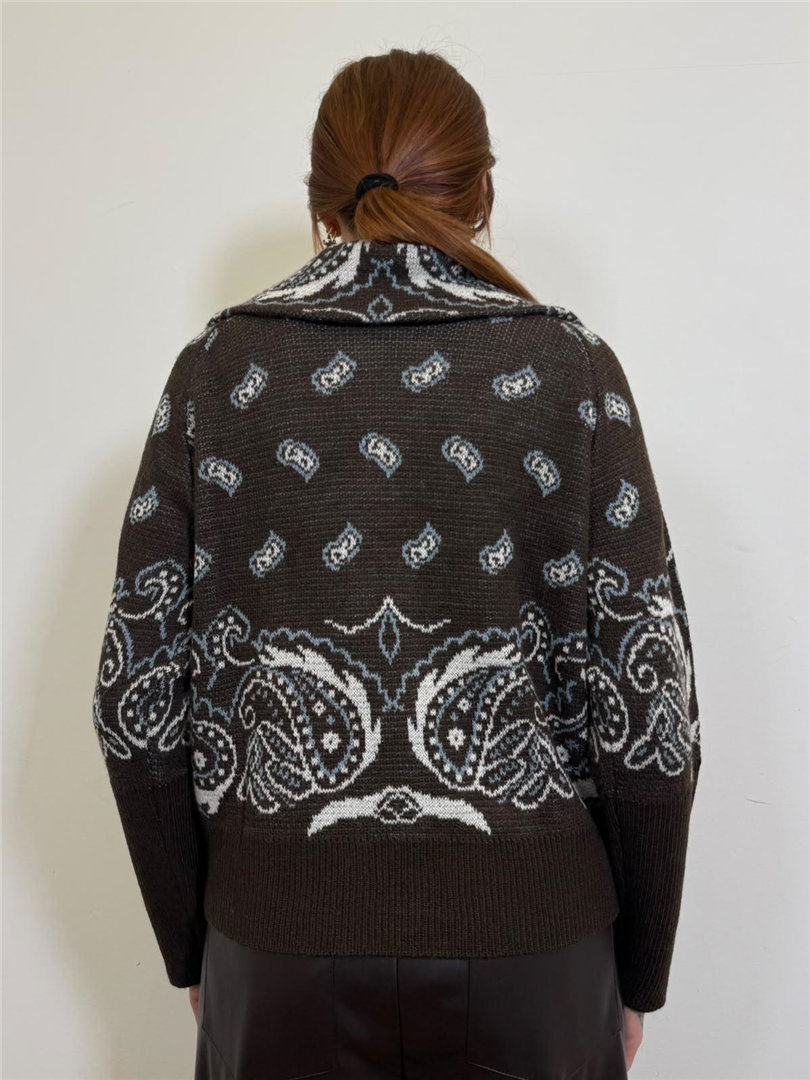 Giacca Jacquard Bandana Con Zip - Vicolo cod. 7AC7185 main:sha1=6a4dab631dcaacd8b6b1cd1fdb1524d2fafbb499