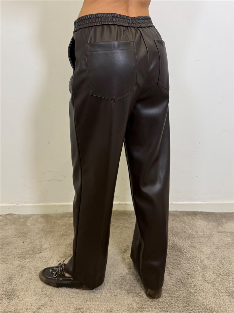 Pantalone Ecopelle Con Elastico In Vita - Souvenir cod. W40S0317 main:sha1=fea590026c8084fbd691152423c126e23600bc99