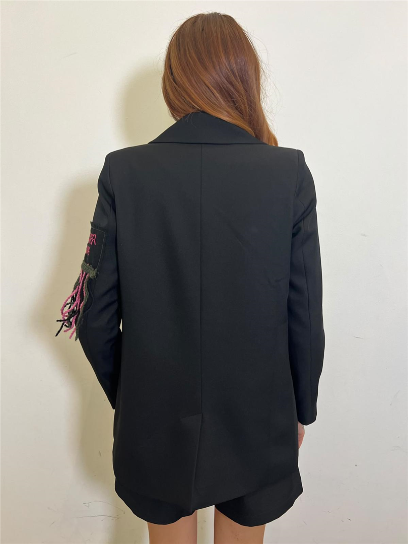Blazer Over Con Patch E Frange - Vicolo cod. RAC0348 main:sha1=a4ec66fa003233e3e941f1cb4eadf1207acb16dc