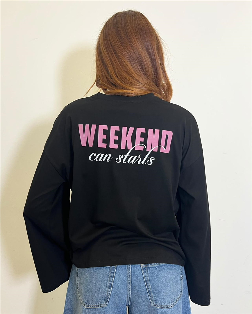 Tshirt Manica Ampia Stampa Weekend - Vicolo cod. RAC0310 main:sha1=30a432e72860999ab9251f538e0a83e3bf886d83
