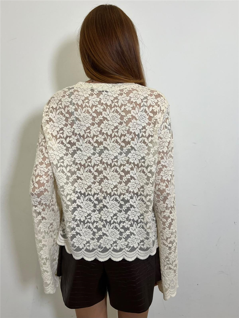 T Shirt Pizzo Manica Campana - Haveone cod. TVS_R046 main:sha1=fc839f53defedde09ffb4b7cfe60f79725a91cdb