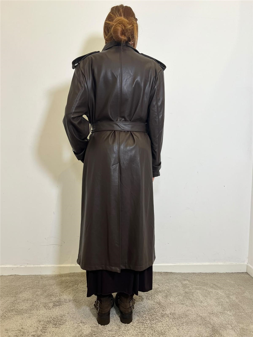 Trench Lungo Ecopelle - Haveone cod. KCT_R024 main:sha1=2e8b049873db41befc42435ba42ef7bd883fb582
