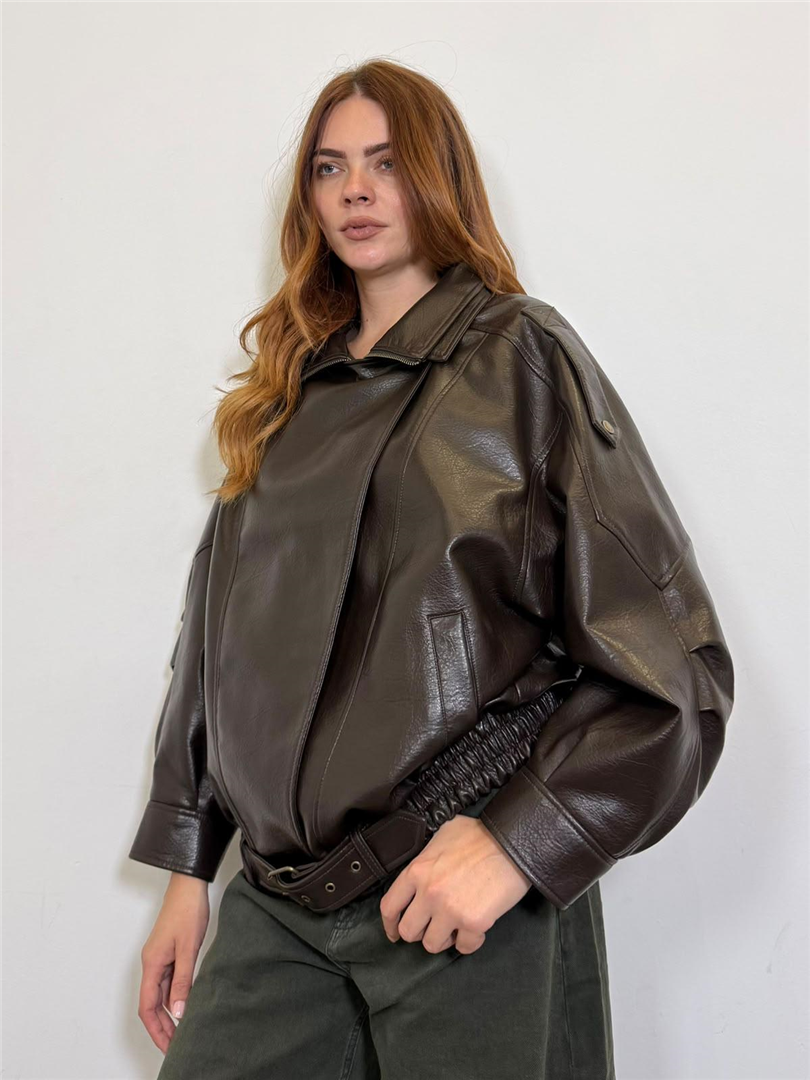 Bomber Ecopelle Oversize Con Cintura Sul Fondo - Vicolo cod. TAC0026 main:sha1=e09678d8c4ffa8c9a45ad6fc40380bb8a027eb82