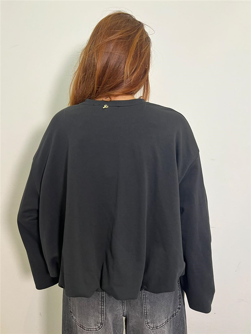 Felpa Con Elastico In Fonfo - Philia Loft cod. D03N0553 main:sha1=c1330384e30d55b0b0bb945dc3127616c6fc527f