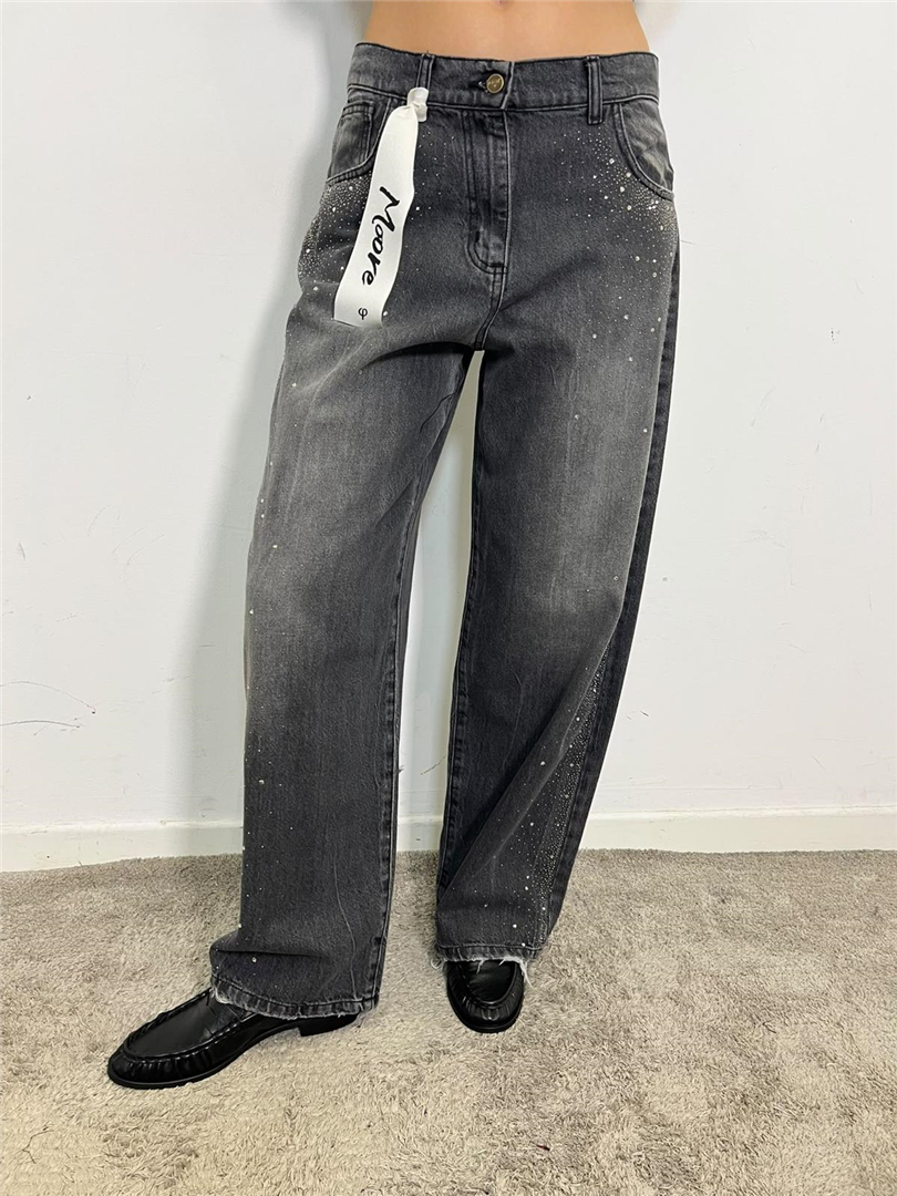 Jeans Moore Con Strass Laterali - Philia Loft cod. G03V0821 main:sha1=c76961500b06366eaa6bd58faefb62a6a1024540