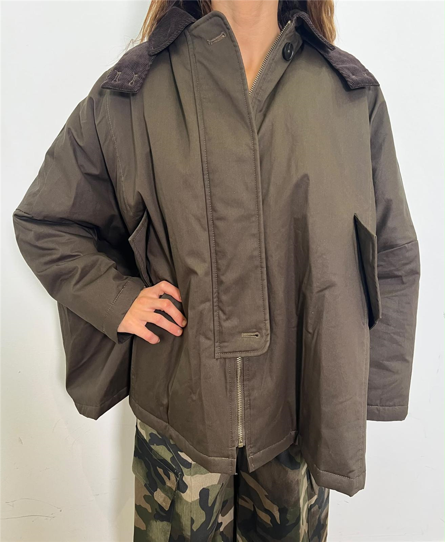 Parka Con Colletto A Contrasto In Velluto - Souvenir cod. P40K0008 main:sha1=e7c9ee460bef41b07c87cfe0b8e3c8d23aa6c169