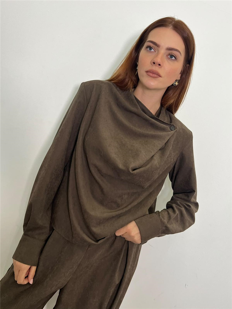 Blusa Con Drappeggio Asimmetrico - Souvenir cod. S40M0978 main:sha1=7ba5e3571907f921b2529819d62d9fa783cc63d1