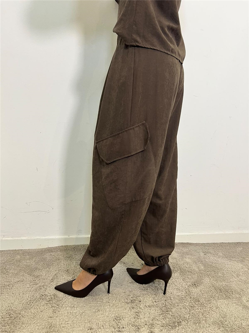 Pantalone Cargo Con Elastico In Fondo - Souvenir cod. S40M0977 main:sha1=c9322d7c1a9ddb0661edcede14b87fbb772e5b96