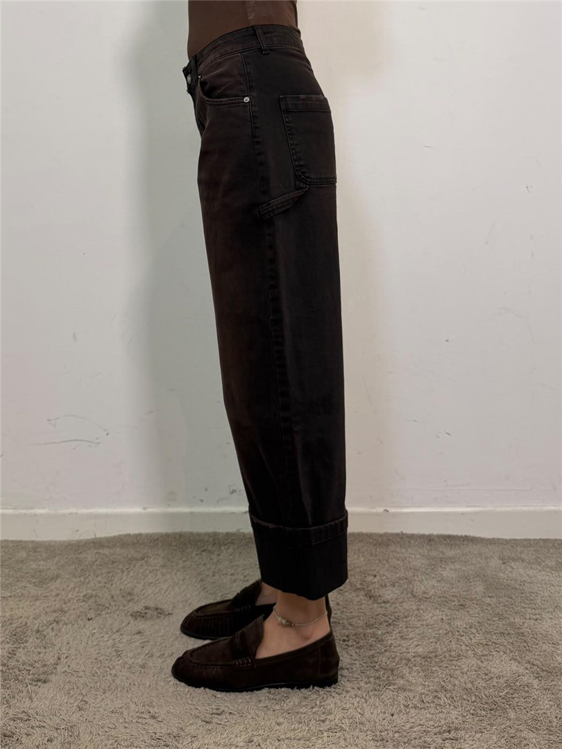 Jeans Kuma Wide Leg Con Maxi Risvolto. - Vicolo cod. DAC5301 main:sha1=6ce7ae2f00092557aceff768873ad2b936d3a93a