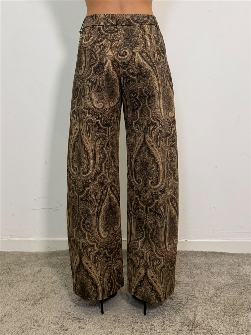 Pantalone Palazzo Fantasia Paisley Con Catena - Imperial cod. P8H2MSG main:sha1=61ae436bca434b6b1fdbdd2e6f67b22bcdb01076