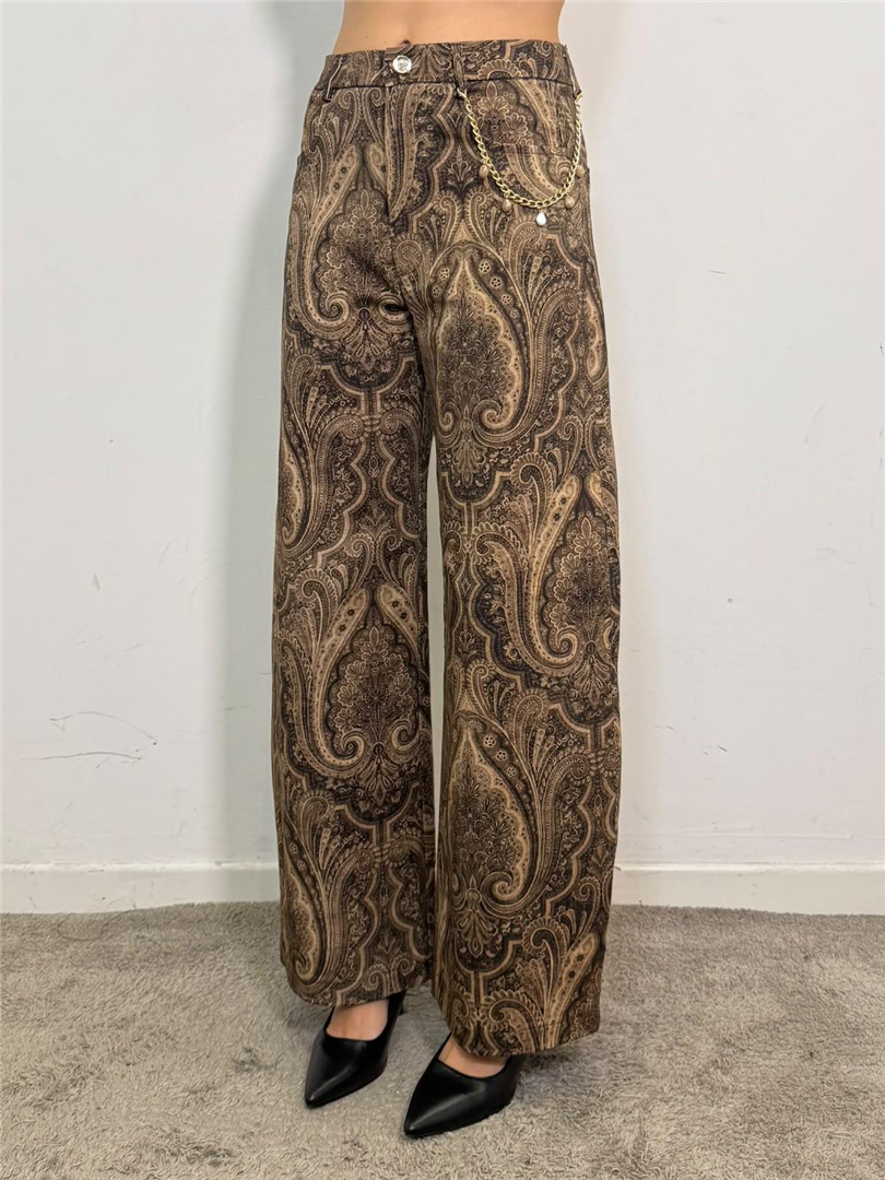 Pantalone Palazzo Fantasia Paisley Con Catena - Imperial cod. P8H2MSG main:sha1=aeae6e4e0e43b8edb0ccc0f2ba87ae58fa6a60bb