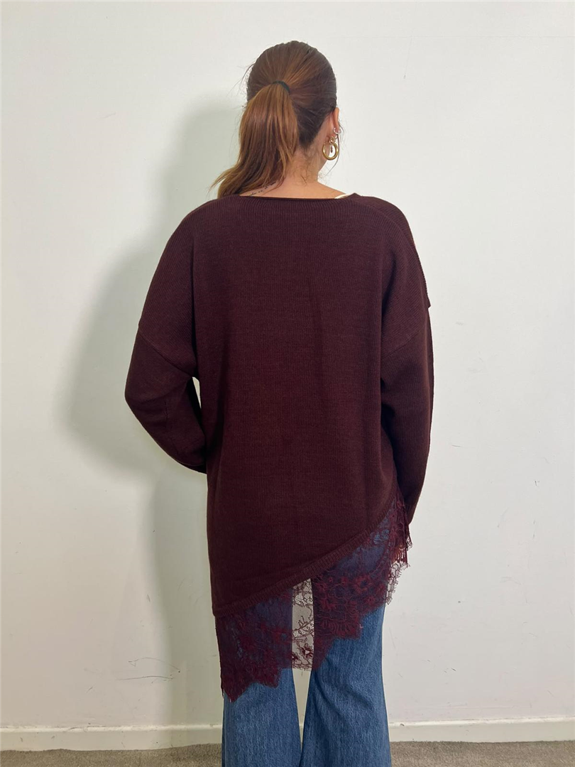 Maglia Con Spacco Laterale Con Pizzo - Vicolo cod. 7AC7242 main:sha1=4b3bd3394f125696f427d7048286ca941aad3f43