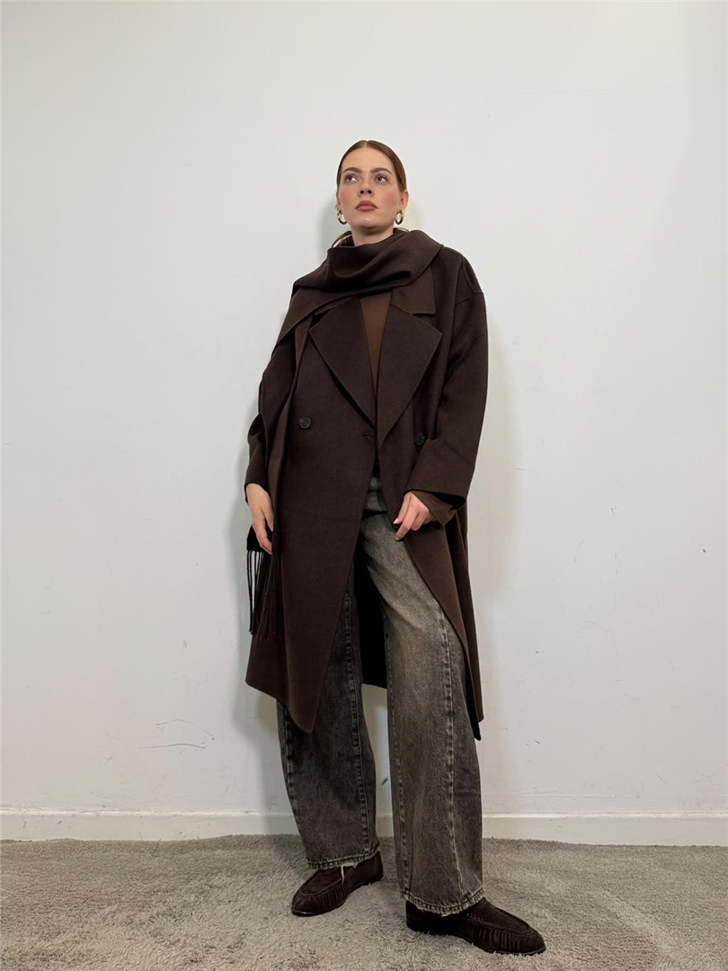 Cappotto Lungo Con Sciarpa Removibiledoppiopetto - Vicolo cod. TAC0022 main:sha1=aefce2d913f4fc9f67ac56e08b656d9d7cc429fb